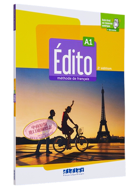 预售 青少儿法语教材 2022版 学生用书Edito A1  Edition 2022  Livre de leleve didierfle法文原版 collectif【中商原版】