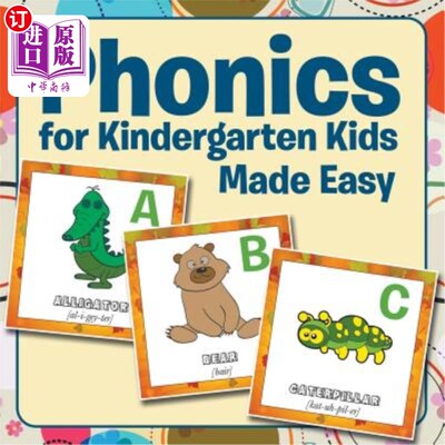 海外直订Phonics for Kindergarten Kids Made Easy 幼儿园孩子的拼读变得简单了