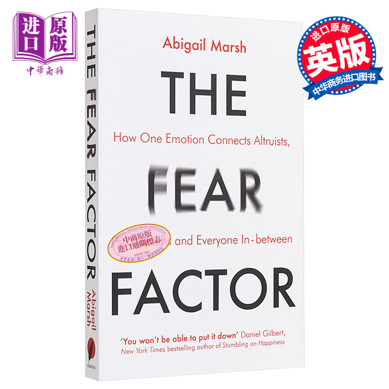 现货 人性中的善与恶 恐惧如何影响我们的思想和行为 英文原版 The Fear Factor Abigail Marsh【中商原版】