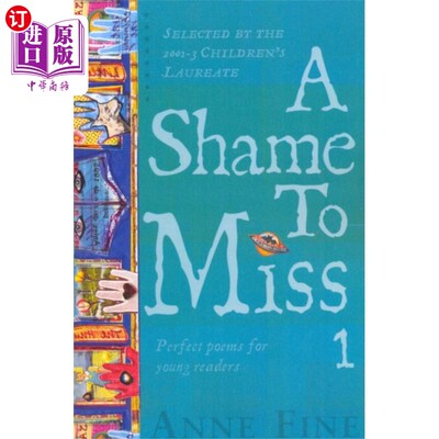 海外直订Shame to Miss Poetry Collection 1 诗选小姐的耻辱