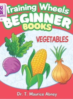 海外直订Training Wheels Coloring Books: Vegetables 辅助轮涂色书:蔬菜