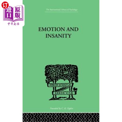 海外直订Emotion and Insanity 情绪和精神错乱