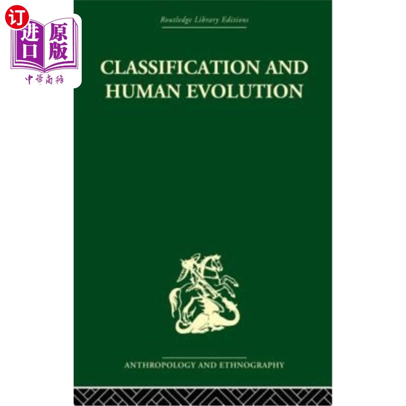 海外直订Classification and Human Evolution 分类与人类进化