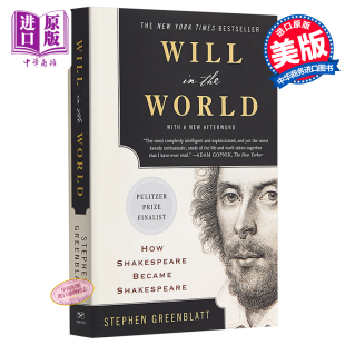 World Greenblatt 莎士比亚新传 Stephen 英文原版 中商原版 the Will 俗世威尔 现货