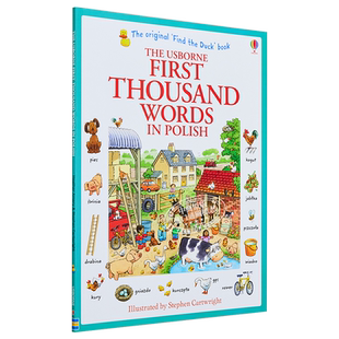 现货 看图识1000波兰语单词 First Thousand Words in Polish 波兰文原版 Heather Amery 【中商原版】