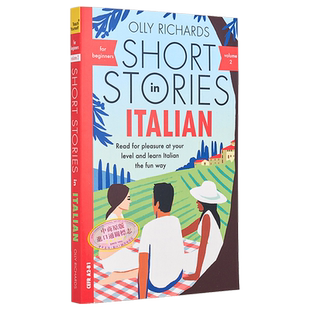 适合初学者的意大利语短篇小说 第2卷 英文原版 Short Stories in Italian for Beginners Olly Richards【中商原版】