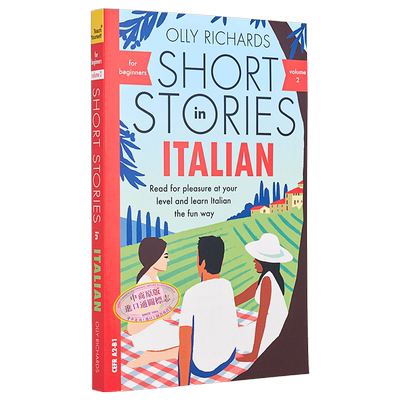 适合初学者的意大利语短篇小说 第2卷 英文原版 Short Stories in Italian for Beginners Olly Richards【中商原版】
