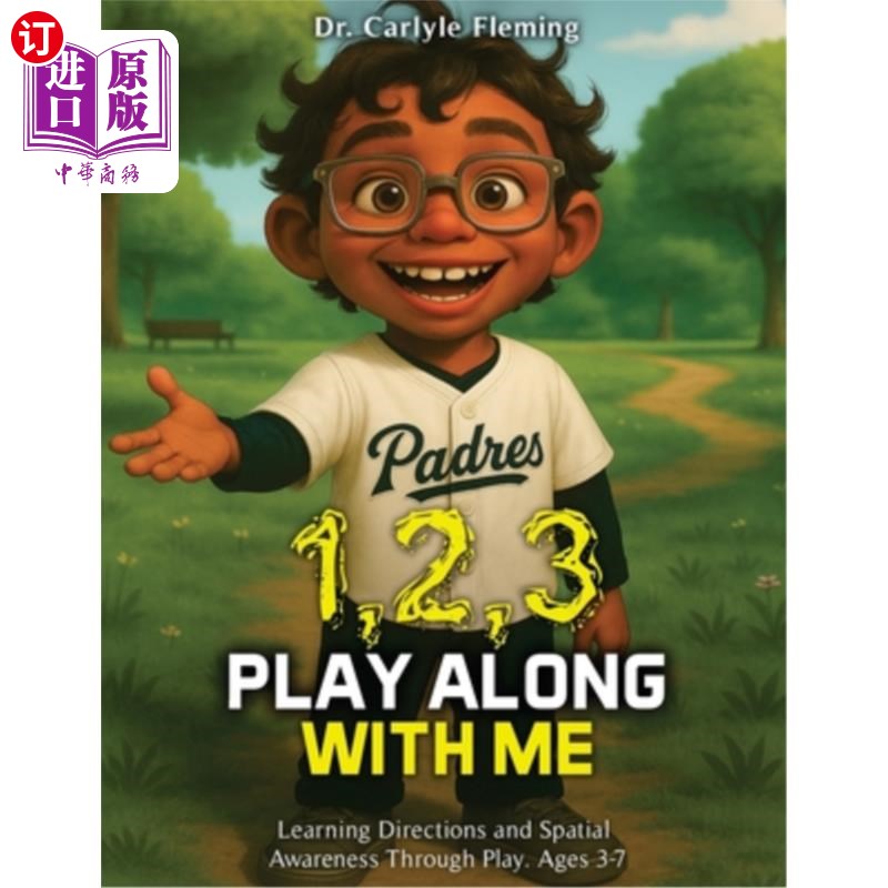 海外直订1,2,3 Play Along with Me!: A Fun Adventure in Looking Up, Down, and All Around 1,2,3和我一起玩！：一个有趣图片