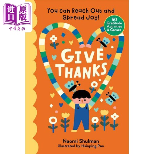 给予感谢 您可以伸出手来传播快乐Hsinping Pan Give Thanks You Can Reach Out and Spread Joy! 英文原版 绘本【中商原版】