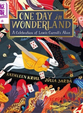 Julia Sarda 仙境的一天 One Day in Wonderland 精品绘本 儿童童话故事绘本图画书 英文原版 6-9岁 爱丽丝梦游仙境 中商原版