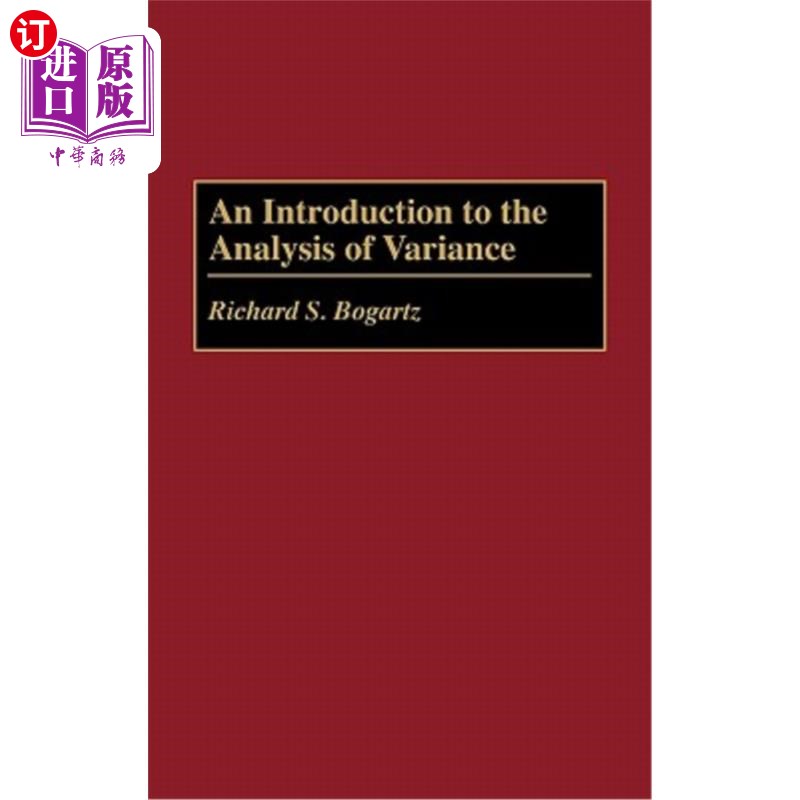 海外直订An Introduction to the Analysis of Variance 方差分析导论