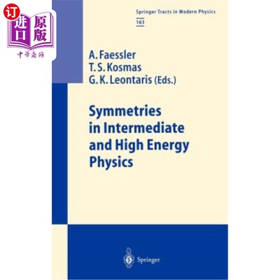 海外直订Symmetries in Intermediate and High Energy Physics 中高能物理中的对称性