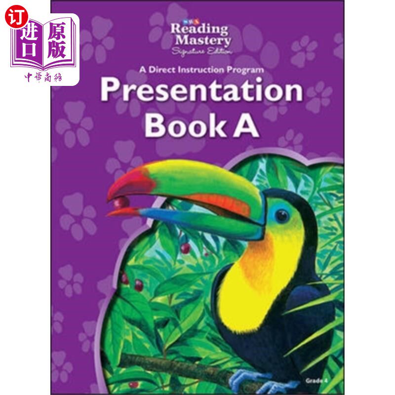 海外直订Reading Mastery Language Arts Strand Grade 4, Pr... 阅读掌握语言艺术四年级，演示书A