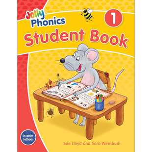 Jolly Phonics Student Book 1 (American English) 快乐自然拼读学生用书1(美式英语,彩色版)新版 英文原版【中商原版】
