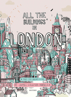 All the Buildings in London 迄今为止我画过的伦敦建筑 进口艺术 插画手绘素描Rizzoli【中商原版】