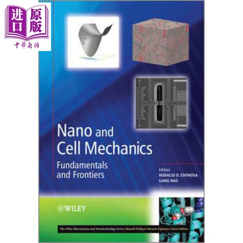 现货 纳米与细胞力学 Nano And Cell Mechanics Horacio Espinosa 英文原版 中商原版 Wiley【中商原版】