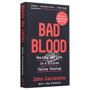 坏血 书 Bad Blood 硅谷独角兽的骗局 平装 英文原版 滴血成金 John Carreyrou 比尔盖茨推荐【中商原版】可搭配坏血 中文版