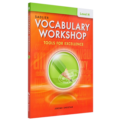 Vocabulary Workshop 2022 Student Grade 12+ Level H 词汇工作坊学生书高中三年级+ 英语英文原版进口教辅图书【中商原版】