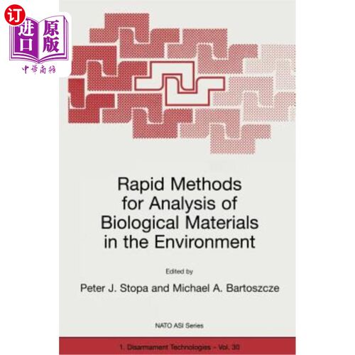 海外直订Rapid Methods for Analysis of Biological Materials in the Environment 环境中生物材料的快速分析方法