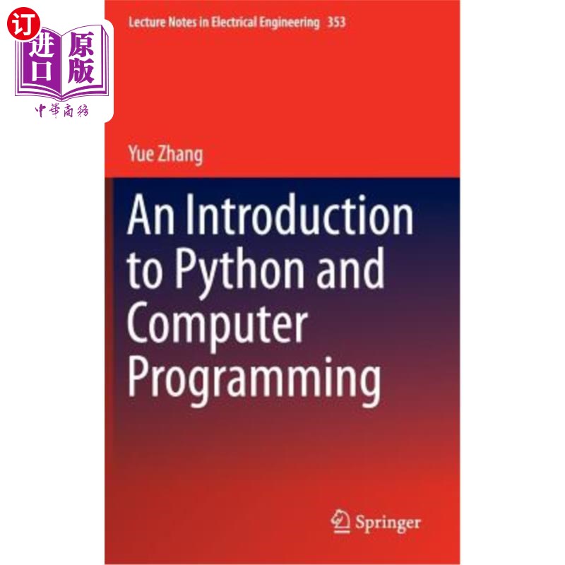 海外直订An Introduction to Python and Computer Programming Python与计算机编程导论