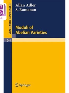 海外直订Moduli of Abelian Varieties 交换变种的模
