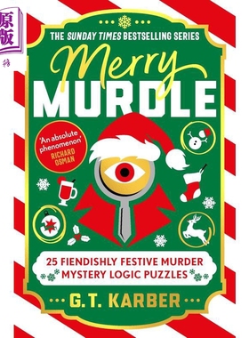 谜团谜题系列 圣诞谜团 Merry Murdle 25 Festive Murder Mystery Logic Puzzles 英文原版 GT Karber【中商原版】