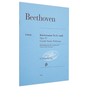 Piano Sonata no8 c minor op13 Grande Sonata Pathetique 进口艺术 贝多芬悲怆 C小调第八钢琴奏鸣曲 op13【中商原版】