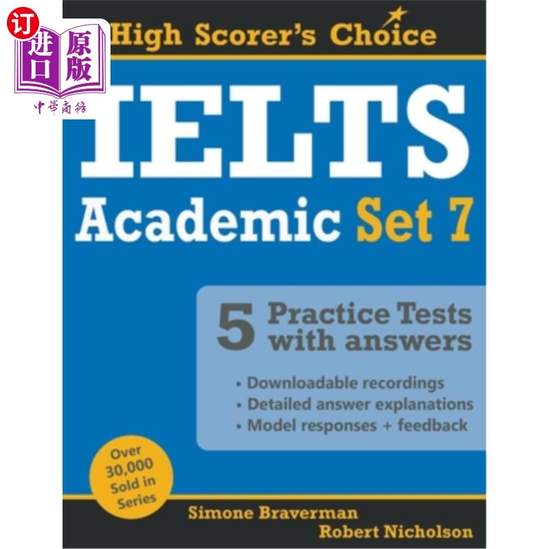 海外直订IELTS 5 Practice Tests, Academic Set 7: Tests No. 31-35 雅思5实践测试,学术组7:测试31-35图片