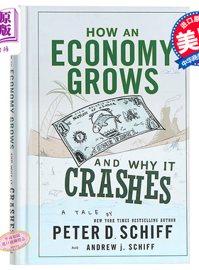 预售 小岛经济学 英文原版 How an Economy Grows and Why It Crashes 小岛经济学：鱼、美元和经济的故事 经济学入门 Andrew J. S