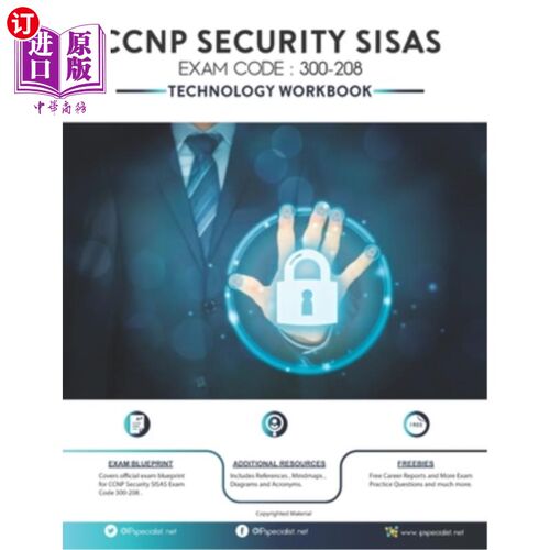 海外直订CCNP Security SISAS Technology Workbook: Exam (300-208) CCNP安全SISAS技术手册:考试(300-208)