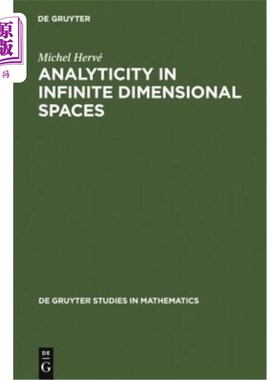 海外直订Analyticity in Infinite Dimensional Spaces 无限维空间中的解析性