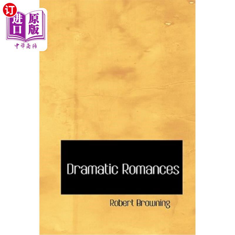 海外直订Dramatic Romances 戏剧性的浪漫故事