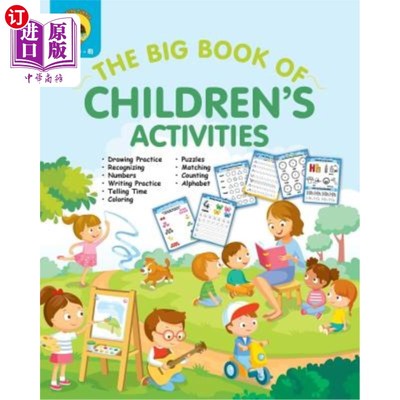 海外直订The Big Book of Children's Activities: Drawing Practice, Numbers, Writing Practi 儿童活动大书：绘画练习、数
