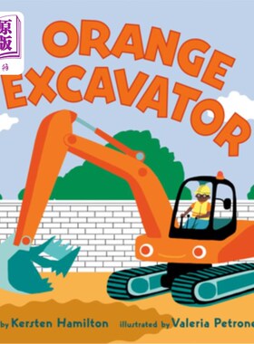 海外直订Orange Excavator 橙色的挖掘机