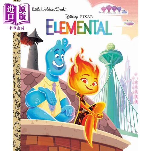 Disney/Pixar Elemental Little Golden Book 迪士尼：疯狂元素城小金书 英文原版进口 迪士尼卡通 故事图画书【中商原版】