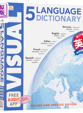 5 Language Visual Dictionary 英文原版 五种语言图解词典 DK【中商原版】