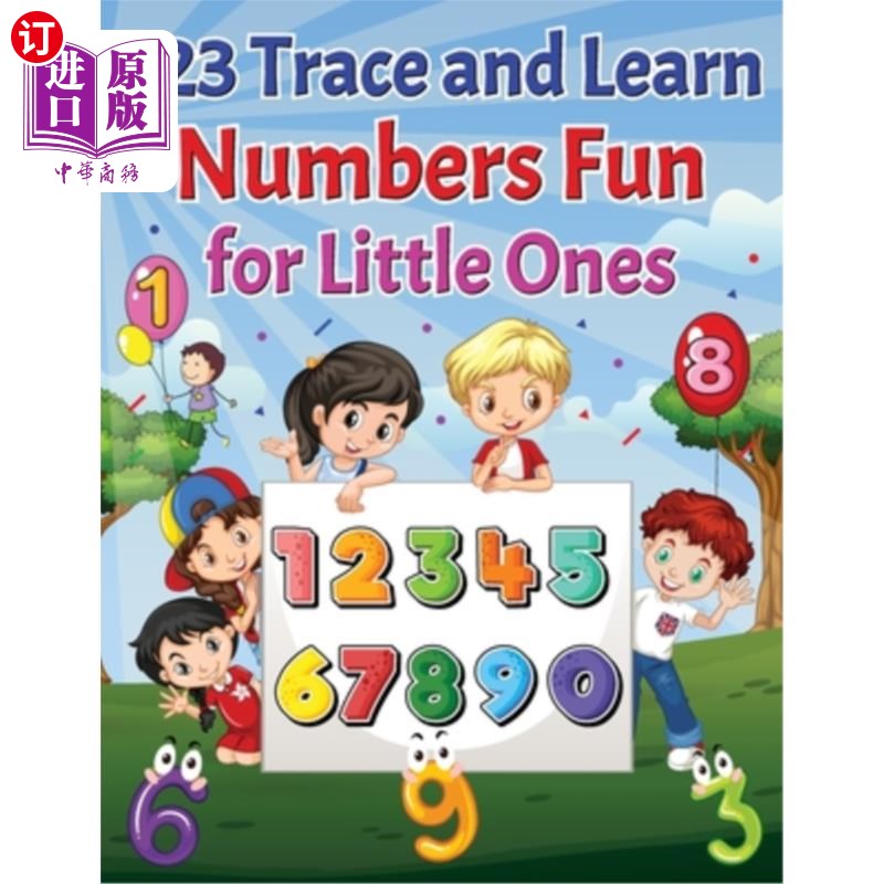 海外直订123 Trace and Learn Numbers Fun For Little Ones 123追踪和学习数字给孩子们的乐趣