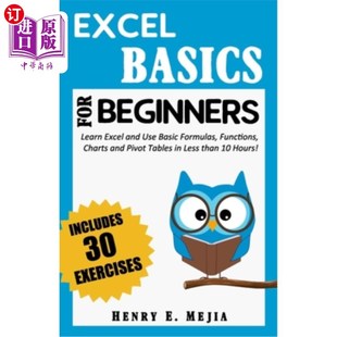 Functions Beginners Excel Learn Chart Use and Formulas 海外直订Excel Basic Basics for Excel基础知识