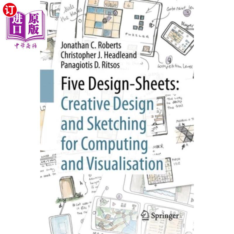 海外直订Five Design-Sheets: Creative Design and Sketching for Computing and Visualisatio 五张设计图纸：创意设计和素