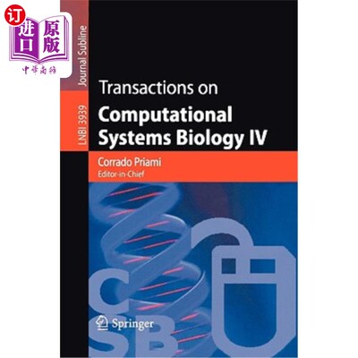海外直订Transactions on Computational Systems Biology IV 计算系统生物学学报4