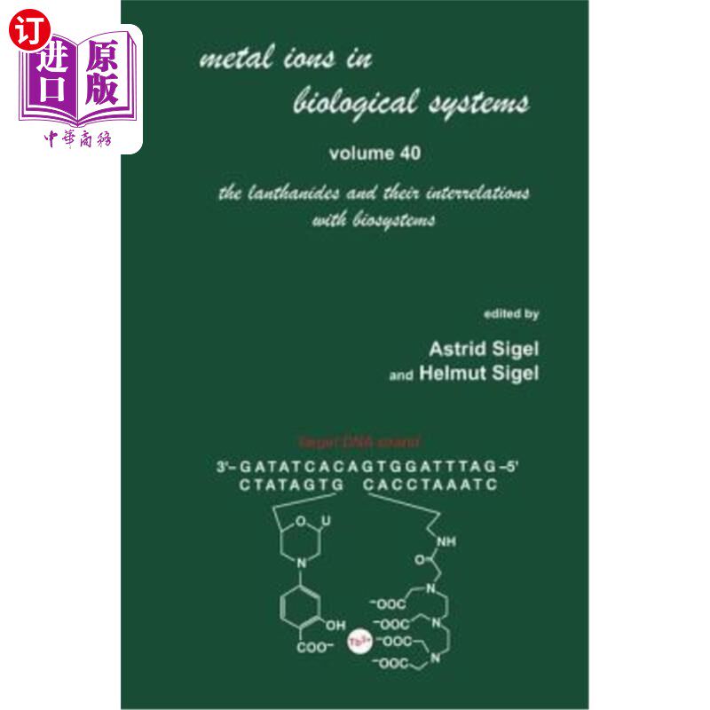 海外直订医药图书Metal Ions in Biological Systems: Volume 40: The Lanthanides and Their Interrela 生物系统中的金属离