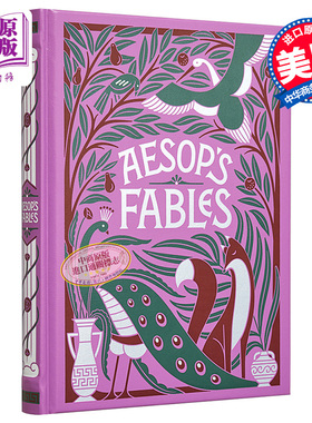 巴诺儿童经典皮革精装版 ：伊索寓言  英文原版 Barnes & Noble Leatherbound Children’s Classics: Aesop's Fables【中商?
