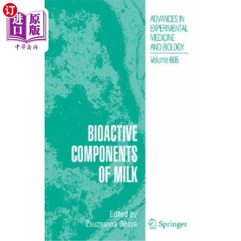 海外直订Bioactive Components of Milk 牛奶中的生物活性成分