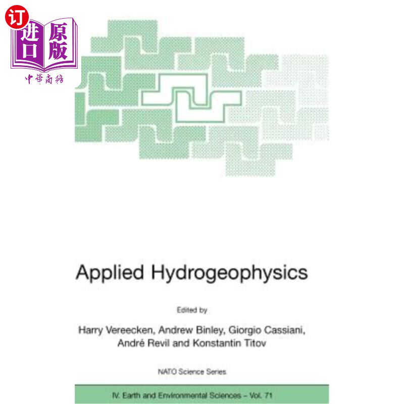 海外直订Applied Hydrogeophysics 应用水文地球物理学