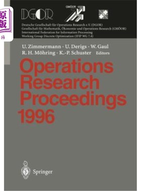 海外直订Operations Research Proceedings 1996: Selected Papers of the Symposium on Operat Operations