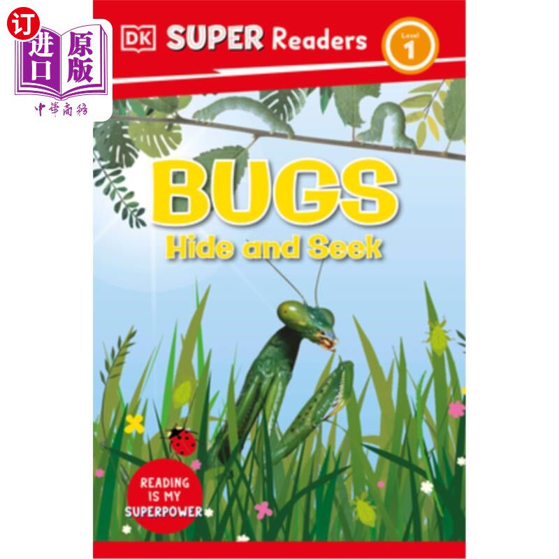 海外直订DK Super Readers Level 1 Bugs Hide and Seek DK超级读者1级虫子捉迷藏