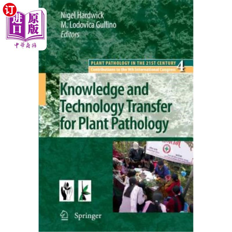 海外直订Knowledge and Technology Transfer for Plant Pathology 植物病理学知识与技术转移