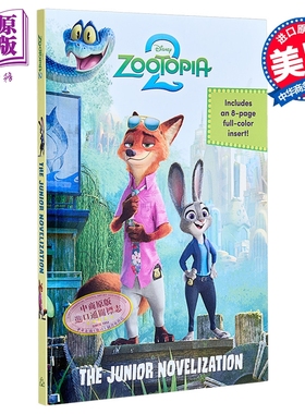 迪士尼 疯狂动物城2电影小说 Disney Zootopia 2 The Junior Novelization 英文原版 儿童故事小说读物 进口童书【中商原版】