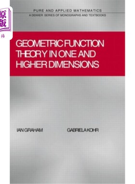 海外直订Geometric Function Theory in One and Higher Dimensions 一维及高维几何函数理论“，
