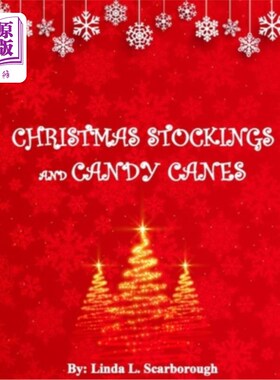 海外直订Christmas Stockings and Candy Canes 圣诞袜和拐杖糖